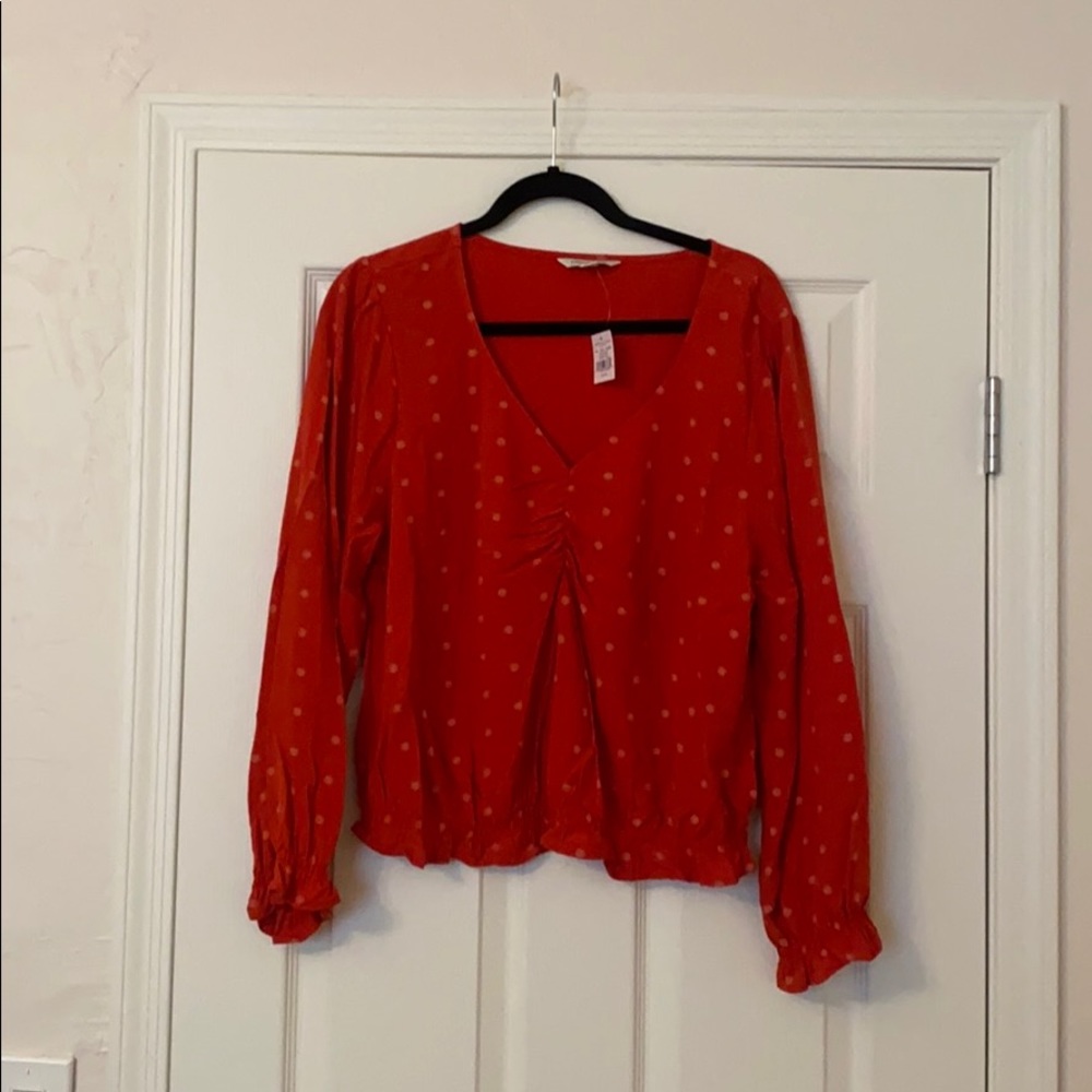 Red blouse